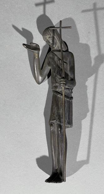 null Jean LAMBERT-RUCKI (1888-1967)
Saint Jean-Baptiste
Epreuve en bronze patiné,...
