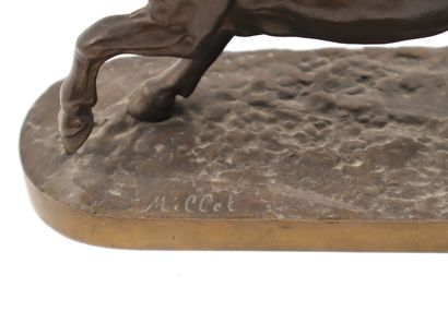 null Aimé MILLET (1819-1891)
Taureau
Épreuve signée en bronze à patine médaille
L....