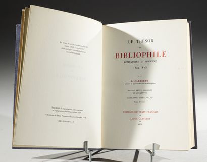 null CARTERET (L.), 
Le trésor du bibliophile romantique et moderne. 1801-1875. Édition...