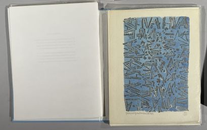 null ART, 
Ensemble de neuf catalogues et livres d'artistes comprenant des gravures...