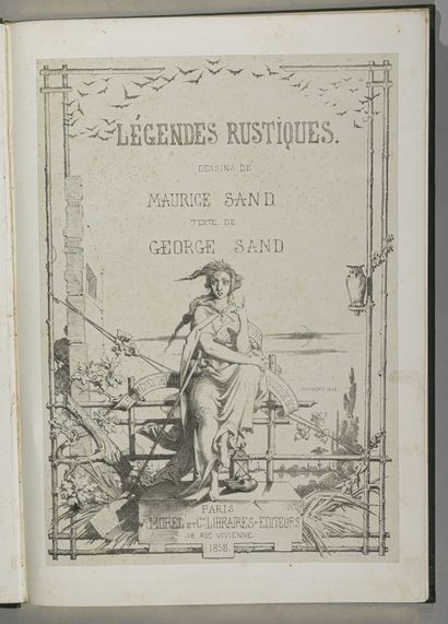 null SAND (G.),
Légendes rustiques. 
Paris. A. Morel et Cie, 1858. In-folio, cartonnage...