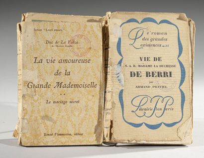 null HISTOIRE, 
Ensemble de quatre ouvrages in-8 brochés comprenant: SAINT-RENE TAILLANDIER,...