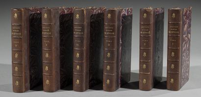 null DE SEVIGNE (M.), 
Lettres.
Paris, Firmin-Didot, 1876.
Six tomes in-12, demi-basane...