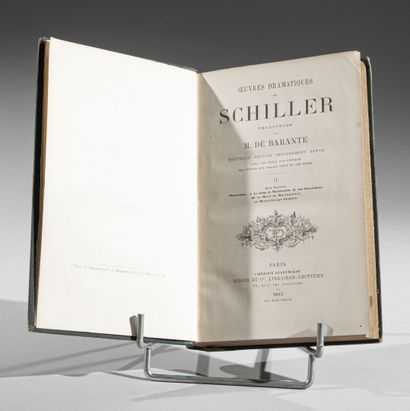 null SCHILLER (F.), 
OEuvres dramatiques
Paris, Didier & Cie, 1863. 
Deux volumes...