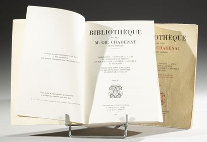 null CHADENAT (C.), 
Bibliothèque de feu M. Ch. Chadenat. Ancien libraire. Géographie...
