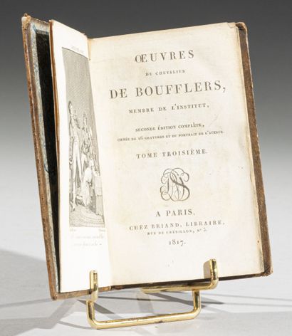 null CHEVALIER DE BOUFFERS, 
OEuvres.
Paris, chez Briand, 1814.
Quatre volumes in-12...