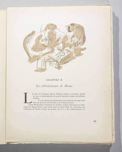 null SAINT-GEORGES (A.),
Éloge de la Table. 
Paris, Éditions de la Couronne, 1947....