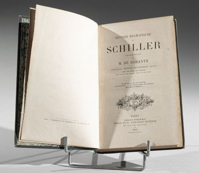 null SCHILLER (F.), 
OEuvres dramatiques
Paris, Didier & Cie, 1863. 
Deux volumes...