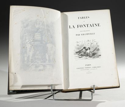 null DE LA FONTAINE (J.), 
Fables
Paris, Garnier Frères, 1852.
In-4, plein-maroquin...