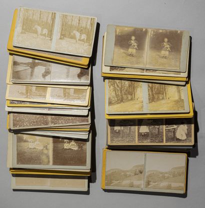 null Stereoscopy to the discovery 1860/1900
Strong lot of more than one hundred and...