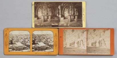 null Stereoscopy on cardboard 1870/1890
Important lot of one hundred and nine (109)...