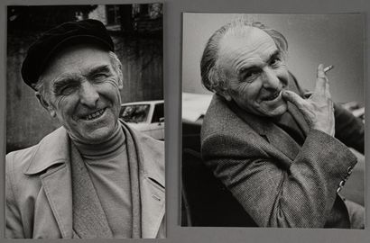 null Jean DIEUZAIDE (1921-2003)
Portraits de Robert Doisneau, à la cigarette et souriant...