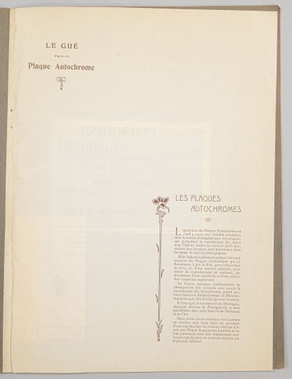 null Autochrome Lumière
L'Art Lyonnais, rarissime publication de 1911 à la remarquable...