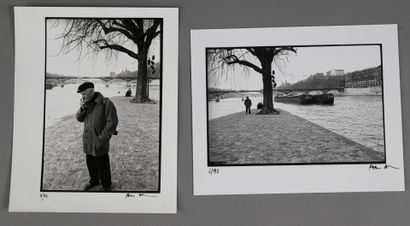 null Peter HAMILTON (né en 1947)
Portraits de Robert Doisneau à Paris sur les bords...