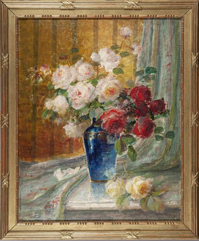 null Antoine MARZO (1853-1946)
Bouquet de fleurs
Huile sur carton, signée en bas...