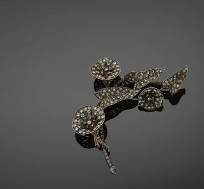 Mobile brooch in 18K (750°/°°) yellow gold...