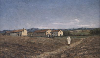 null Joanny ARLIN (1830-1906)
Paysages
Deux huiles sur toiles, dont une signée en...