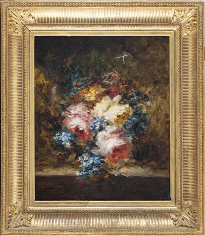 null Georges CHONE (1819-?)
Bouquet de fleurs
Huile sur toile, signée 
H. 44 cm L....