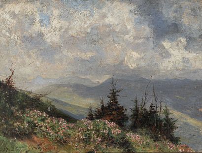 Gabriel LOPPÉ (1825-1913)
Paysage alpin,...