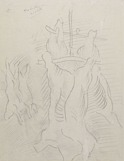 Raoul DUFY (1877-1953)
Carcasses 
Graphite...