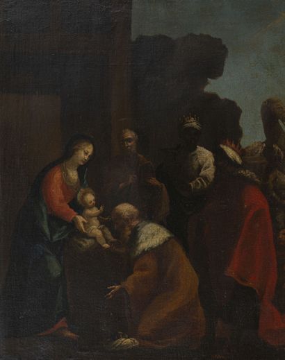 17th century FRENCH school
Adoration of the...