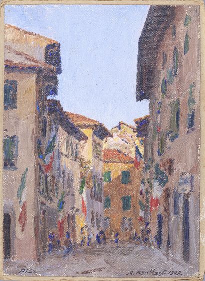 Aleksandr RUBCOV (1884-1949)
Street in Pisa
Oil...