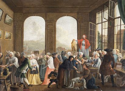 null Samuel Hieronymus GRIMM (1733-1794)
Une vente aux enchères
Toile
Signé en bas...