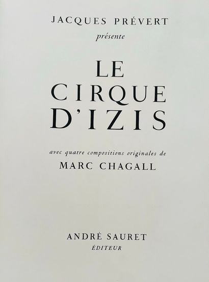 Jacques PRÉVERT
Le livre d'Izis
Édition André...
