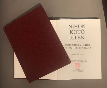 Lot de deux livres :
Fujishiro Yoshio et...