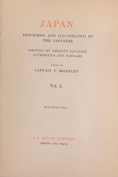 Lot de sept volumes : 
F. Brinkley, 
