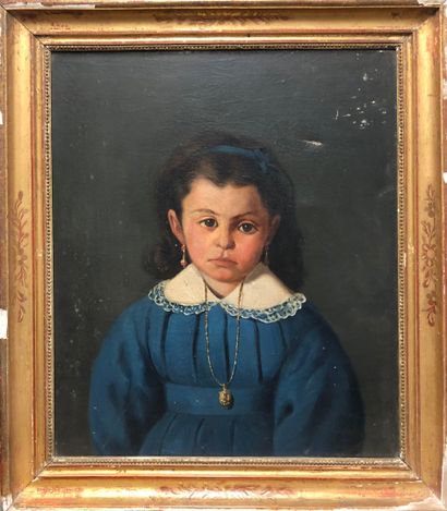 null École Française du XXe siècle
Portrait de fillette
Huile sur toile
H. 54 cm...