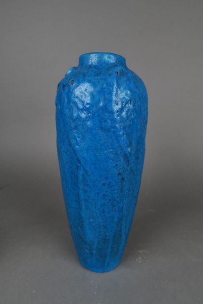 null LACHENAL (Raoul ou Edmond, actif jusqu'en 1950 environ)
Vase fuselé en grès...