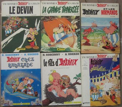 null GOSCINNY et UDERZO, six albums d'Astérix, mauvais état: 
-Le Devin, Paris: Dargaud,...