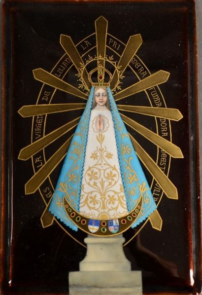 null "Es la virgen de lujan la pri mara funda dora daast villa" Vierge en gloire...