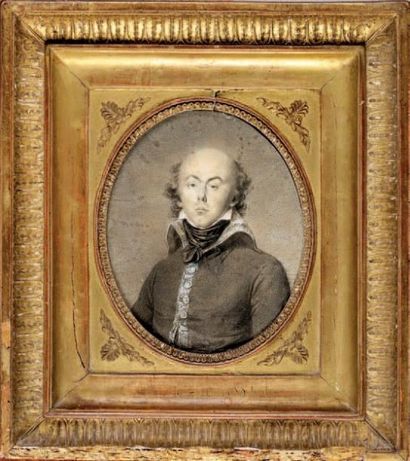 École FRANÇAISE de la fin du XVIIIe siècle Portrait du général Jean-Baptiste Annibal...