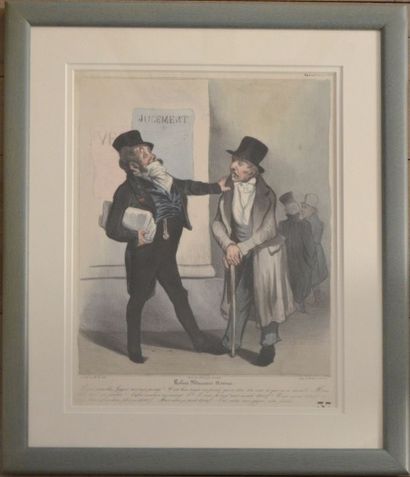 Honoré DAUMIER et PHILIPPON - XIXe siècle Lithographies pour Robert Macaire, sept...