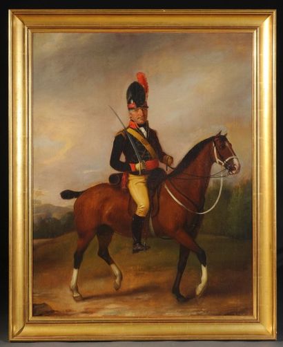 Richard LIVESAY (1750-1823) Dragon ou hussard anglais, cavalerie légère, Ier Empire...