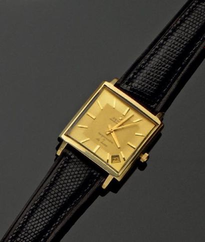 ZÉNITH, années 60 Bracelet montre d'homme «Respirator de Luxe», n°675D158 Boîtier...