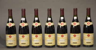 null 7 B CHATEAUNEUF DU PAPE Rouge (1 accroc clm; 2 c.s.) Guigal 1998