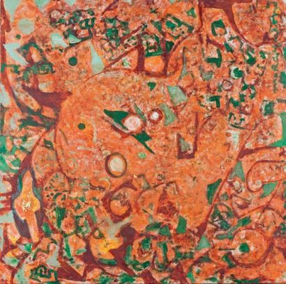 Marie RAYMOND (1908-1988) Le désordre doré de l'automne Huile sur toile signée et...