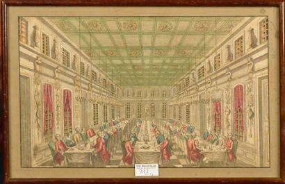 Imagerie de la rue Saint Jacques, XVIIIe siècle Trois rares gravures perforées, colorées...