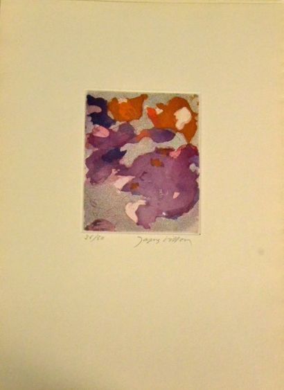 D'après Jacques VILLON (1875-1963) Quatre planches pour: "A poèmes rompus de Max...