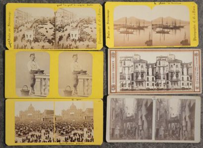 null ITALIE 1860-1890.
96 cartes stéréoscopiques par Lamy, d'Alessandri, Fratelli...
