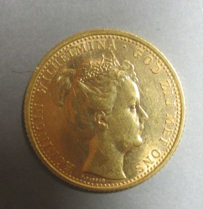 null Une pièce de 10 gulden Pays Bas, 1898 Poids: 6,7 g