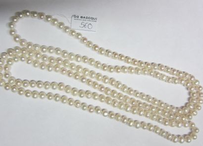null Sautoir de perles de culture de 160 cm