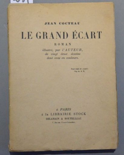 COCTEAU (Jean) LE GRAND ÉCART. PARIS, STOCK-DELAMAIN-BOUTELLEAU, 1926. Un volume,...