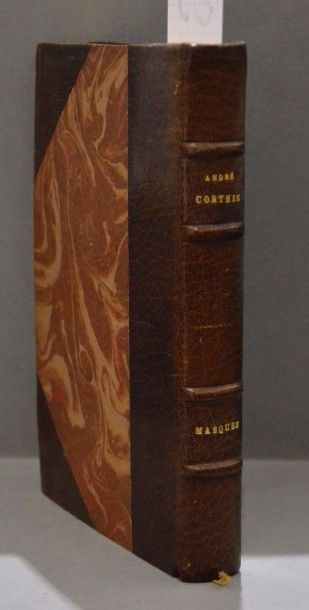 CORTHIS (André) MASQUES. PARIS, ARTHEME FAYARD, 1938. Un volume, petit in-8, demi-reliure...