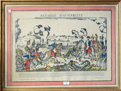 France Bataille d'Austerlitz
Image d'Épinal dans un cadre doré
48 x 66 cm