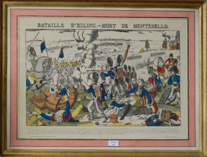 France Bataille d'Essling
Image d'Épinal dans un cadre doré
48 x 66 cm