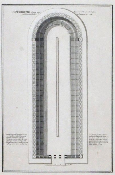 François-Louis PRIEUR (actif de 1780 à 1800) 
Ensemble de huit lavis gris ou d'aquarelle...